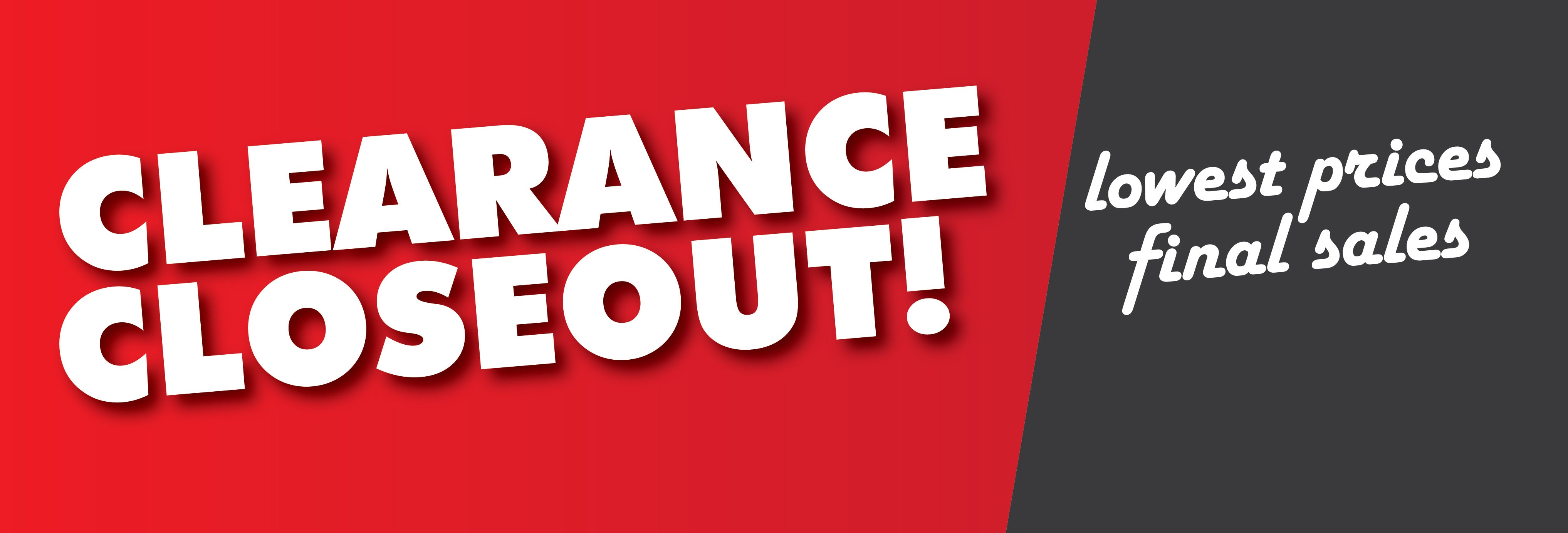 Closeout Clearance