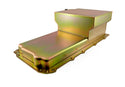 STEEL CHEVY GM LS ENGINES OIL PAN 7 QT FILTER ADAPTER - ZINC