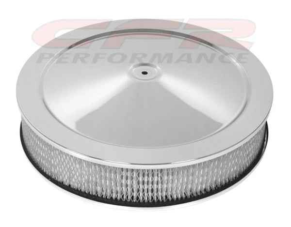 STEEL 16" x 3" DOMINATOR AIR CLEANER KIT - CHROME