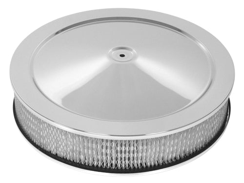 STEEL 16" x 3" DOMINATOR AIR CLEANER KIT - CHROME