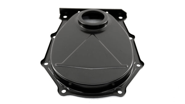 CHRYSLER-MOPAR BIG BLOCK 383-440 STEEL TIMING CHAIN COVER - EDP BLACK