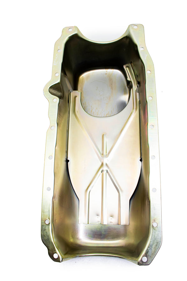 Steel Oil Pan Fits 1986-02 Chevy SB 283-350 – Zinc Finish