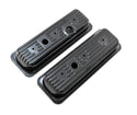Steel Valve Covers Fits 1985–1993 Chevy/GMC 4.3L V6 – Center Bolt – Ball Milled – Black
