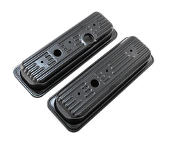 Steel Valve Covers – Fits 1985–1993 Chevy/GMC 4.3L V6 – Center Bolt – Embossed – Black