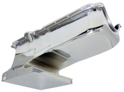 Steel Oil Pan – 1962-67 Chevy II Nova Small Block 305-327-350 Racing 6QT – Chrome (For 1986–2002 SB Engines)