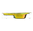 NHRA Approved Steel Oil Pan Fits 1967–1987 Chrysler/Mopar Big Block 361-383-400-413-440 & HEMI 426 – Mid-Rear Sump – 6 Quart – Zinc