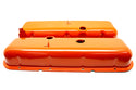 CFR Performance Steel 1965-72 Chevy BB 396-427-454 OEM Style Tall Valve Covers 1-2 Holes - Painted Orange