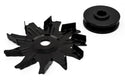 ALTERNATOR FAN AND PULLEY KIT FOR 1957-1985 CHEVY SB 327 350 383 400 -BLACK