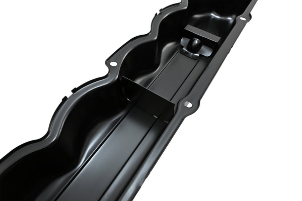 1965-89 FORD 240-300 STRAIGHT-INLINE 6 CYLINDER STEEL VALVE COVER - BLACK