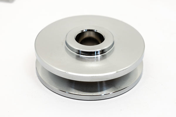 ALTERNATOR FAN AND PULLEY KIT FOR 1957-1985 CHEVY SB 327 350 383 400 -CHROME