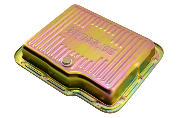 CHEVY-GM POWERGLIDE STEEL TRANSMISSION PAN - ZINC