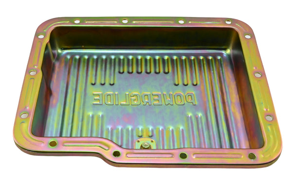 CHEVY-GM POWERGLIDE STEEL TRANSMISSION PAN - ZINC