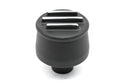ALUMINUM ROUND BREATHER FINNED - BLACK