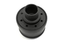 ALUMINUM ROUND BREATHER FINNED - BLACK