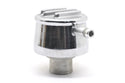 ALUMINUM ROUND BREATHER PCV VALVE  POLISHED FINNED - POLISHED