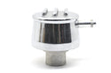 ALUMINUM ROUND BREATHER PCV VALVE  POLISHED FINNED - POLISHED