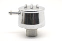 ALUMINUM ROUND BREATHER PCV VALVE  POLISHED FINNED - POLISHED