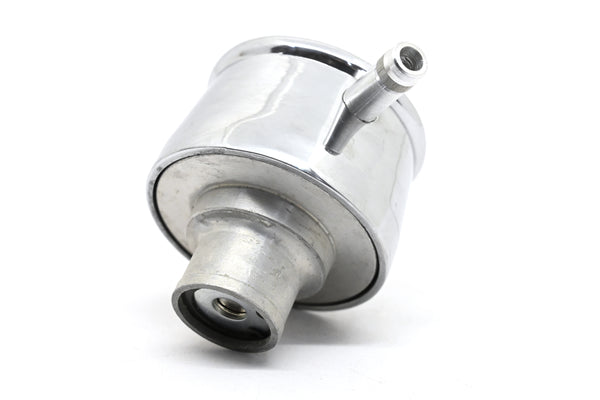 ALUMINUM ROUND BREATHER PCV VALVE  POLISHED FINNED - POLISHED