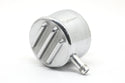 ALUMINUM ROUND BREATHER PCV VALVE  POLISHED FINNED - POLISHED