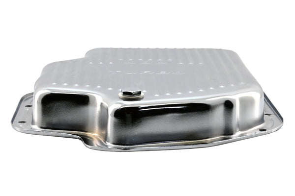 CHEVY-GM TURBO TH-400 STEEL TRANSMISSION PAN - CHROME