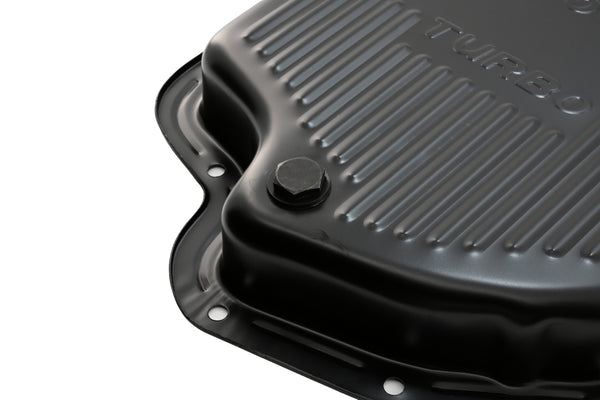 CHEVY-GM TURBO TH-400 STEEL TRANSMISSION PAN - EDP BLACK