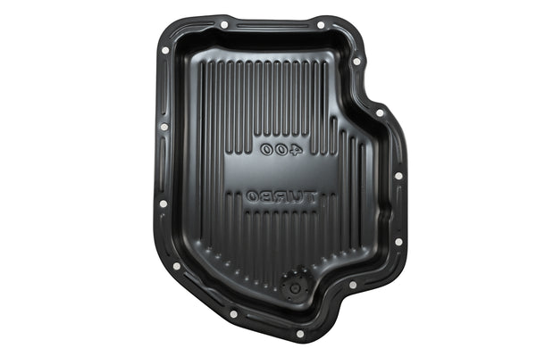 CHEVY-GM TURBO TH-400 STEEL TRANSMISSION PAN - EDP BLACK