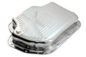 CHEVY-GM TURBO TH-400 STEEL TRANSMISSION PAN (DEEP SUMP) - CHROME