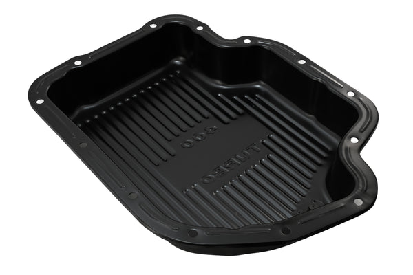 CHEVY-GM TURBO TH-400 STEEL TRANSMISSION PAN (DEEP SUMP) - BLACK