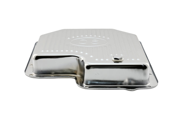 Steel Transmission Pan Kit Fits Ford C6 Stock Capacity w/ Gasket and Bolts – Chrome