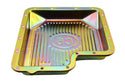 Steel Transmission Pan Kit Fits Ford C6 - Stock Capacity w/ Gasket and Bolts - Zinc-Plated