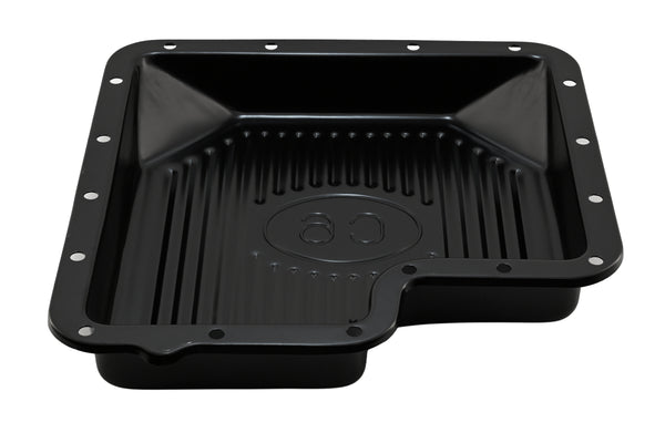 Steel Transmission Pan Kit Fits Ford C6 - Stock Capacity w/ Gasket and Bolts - Black