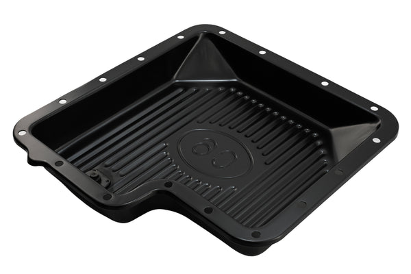 Steel Transmission Pan Kit Fits Ford C6 - Stock Capacity w/ Gasket and Bolts - Black