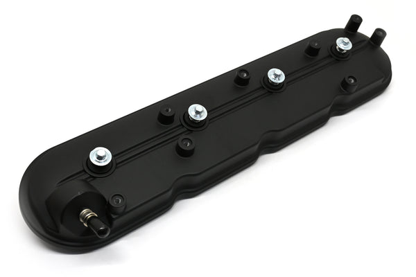 CFR Performance Aluminum Driver Side Rocker Arm Cover for Chevy GM LS (2009-2020, 6.0L, 6.2L, 7.0L, 4.8L, 5.3L, 6.0L, 6.2L) - Black