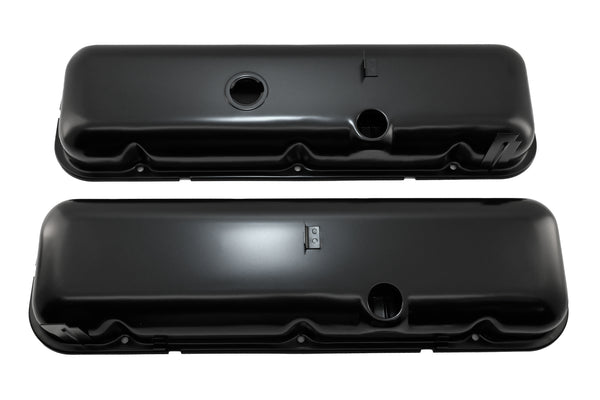 Steel Valve Covers Fits 1965-72 Chevy Big Block 396 427 454 Tall - Black