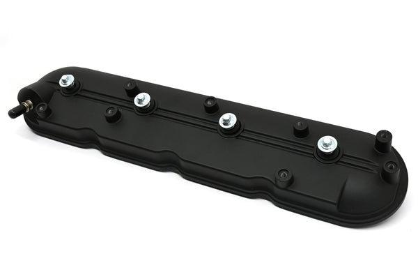 CFR Performance Aluminum Driver Side Rocker Arm Cover for Chevy GM LS (2009-2020, 6.0L, 6.2L, 7.0L, 4.8L, 5.3L, 6.0L, 6.2L) - Black