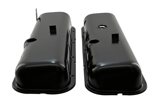 Steel Valve Covers Fits 1965-72 Chevy Big Block 396 427 454 Tall - Black