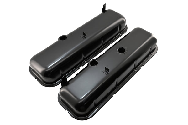 Steel Valve Covers Fits 1965-72 Chevy Big Block 396 427 454 Tall - Black