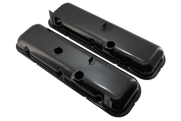 Steel Valve Covers Fits 1965-72 Chevy Big Block 396 427 454 Short - Black