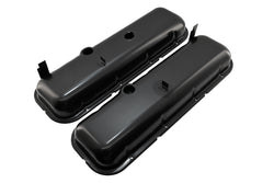 Steel Valve Covers Fits 1965-72 Chevy Big Block 396 427 454 Short - Black