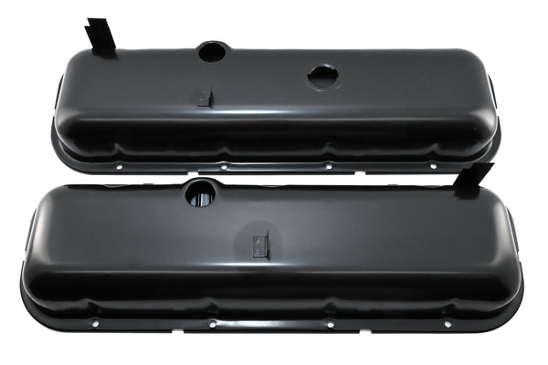 Steel Valve Covers Fits 1965-72 Chevy Big Block 396 427 454 Short - Black