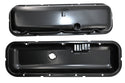 Steel Valve Covers Fits 1965-72 Chevy Big Block 396 427 454 Short - Black