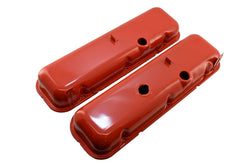 Steel Valve Covers Fits 1965-72 Chevy Big Block 396 427 454 Tall - Painted Orange
