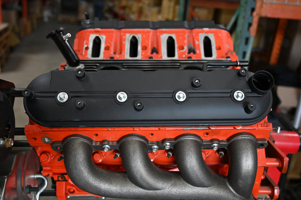 CFR Performance Compatible/Replacement Chevy GM LS Passenger Right Side Rocker Arm Valve Cover 2009-2020, 6.0L, 6.2L, 7.0L, 4.8L, 5.3L - Powder Coated Black