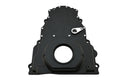 Aluminum Chevy LS Two Piece Timing Chain Cover With Cam Sensor Hole Fits LS Engines Up To Gen 4 – Black