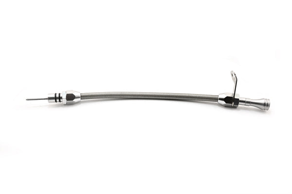 Stainless Powerglide Bell Housing Mount Flexible Transmission Dipstick - Natural