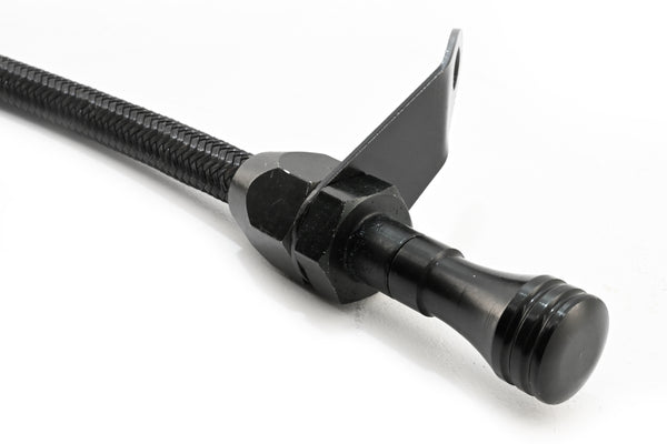 Powerglide Bell Housing Mount Flexible Transmission Dipstick - Black
