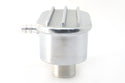 CHEVY-FORD-MOPAR POLISHED BILLET ALUMINUM BREATHER W- TUBE - FINNED