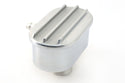 CHEVY-FORD-MOPAR POLISHED BILLET ALUMINUM BREATHER W- TUBE - FINNED