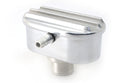 CHEVY-FORD-MOPAR POLISHED BILLET ALUMINUM BREATHER W- TUBE - FINNED