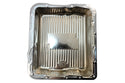 Steel Transmission Pan – Fits GM 700R4 / 4L60E / 4L65E – Finned – Chrome